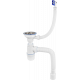 Сифон для мойки Virplast Элит 30987084 с прямоугольным переливом, белый