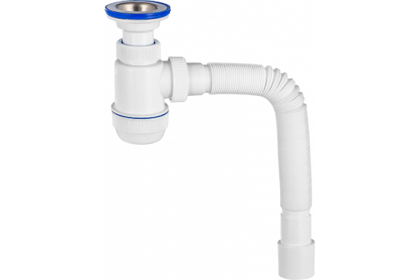 Сифон для мойки Virplast Мини Элит 30980676 белый
