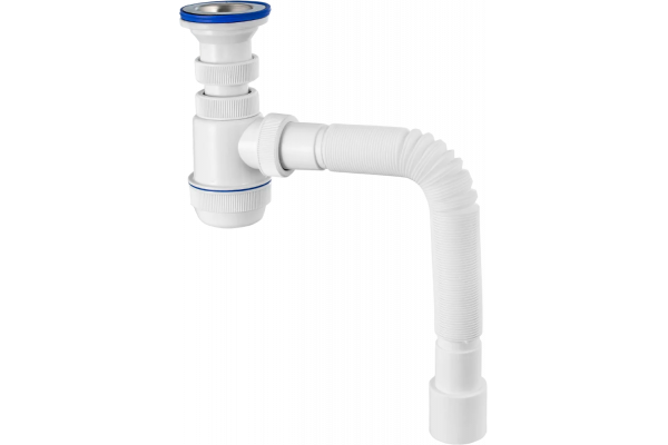 Сифон для мойки Virplast Мини Элит 30986760 белый