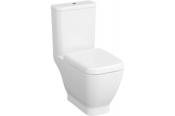 Унитаз-компакт VitrA Shift 9843B003-7200 белый, прямоугольный, 38x64.5 см