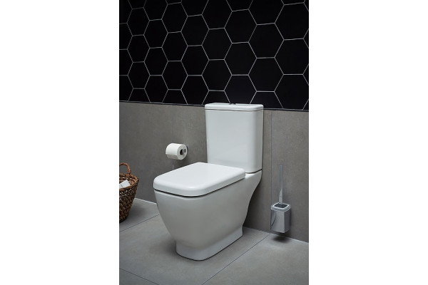 Унитаз-компакт VitrA Shift 9843B003-7200 белый, прямоугольный, 38x64.5 см