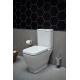 Унитаз-компакт VitrA Shift 9843B003-7200 белый, прямоугольный, 38x64.5 см