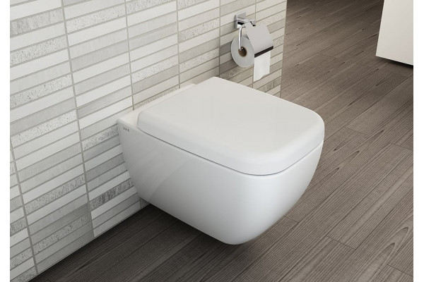 Комплект Geberit Duofix Delta 458.124.21.1 3 в 1 с кнопкой смыва + Чаша для унитаза подвесного + Крышка-сиденье, цвет белый, бачок 3/6 л
