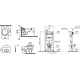 Комплект VitrA Normus 9773B003-7201 кнопка белая цвет белый,  в современном стиле