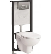 Комплект VitrA Normus 9773B003-7202 кнопка хром цвет белый,  в современном стиле