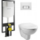 Комплект VitrA Normus 9773B003-7200 кнопка хром цвет белый,  в современном стиле