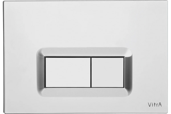 Комплект VitrA Normus 9773B003-7200 кнопка хром цвет белый,  в современном стиле