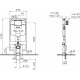 Комплект VitrA Normus 9773B003-7200 кнопка хром цвет белый,  в современном стиле