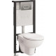 Комплект VitrA Normus 9773B003-7203 кнопка матовый хром цвет белый,  в современном стиле
