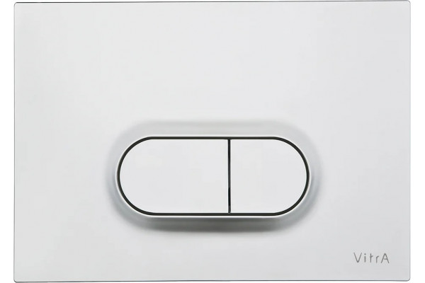 Комплект VitrA Normus 9773B003-7203 кнопка матовый хром цвет белый,  в современном стиле