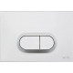 Комплект VitrA Normus 9773B003-7203 кнопка матовый хром цвет белый,  в современном стиле