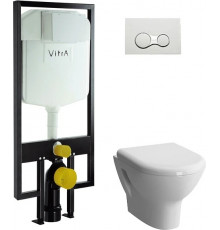 Комплект VitrA Zentrum 9012B003-7206 4 в 1 с микролифтом, цвет белый,  в современном стиле