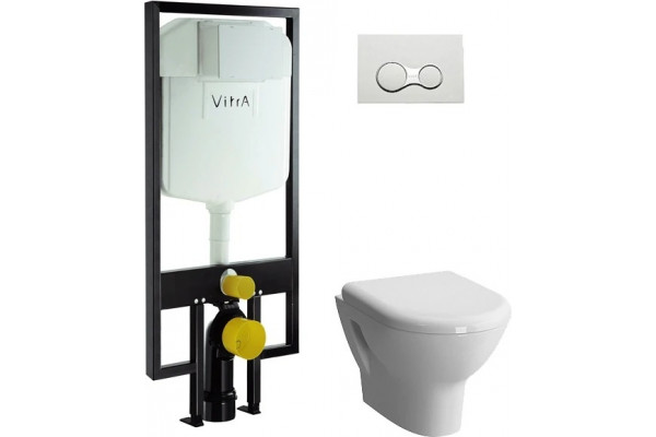 Комплект VitrA Zentrum 9012B003-7206 4 в 1 с микролифтом, цвет белый,  в современном стиле