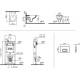 Комплект VitrA S20 9004B003-7202 подвесной унитаз + инсталляция + кнопка цвет белый, бачок 3/6 л