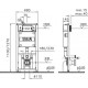 Комплект VitrA S20 9004В003-7202 кнопка хром цвет белый,  в современном стиле