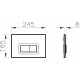 Комплект VitrA S20 9004В003-7202 кнопка хром цвет белый,  в современном стиле