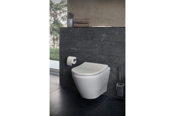 Унитаз подвесной VitrA Integra 7040B003-0075 безободковый белый, овальный, 35.5x49.4 см