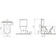 Унитаз напольный VitrA Integra 7044B003-7200 белый, овальный, 35.5x62 см