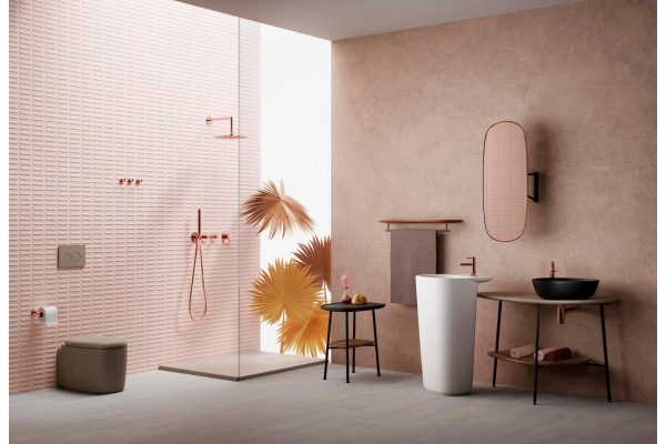 Смеситель VitrA Origin A4255526 для раковины, медный, однорычажный, медь