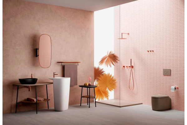 Смеситель VitrA Origin A4255726 для раковины, медный, однорычажный, медь