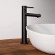Смеситель VitrA Origin A4255736 для раковины, матовый черный, однорычажный, высота излива 19.6 см