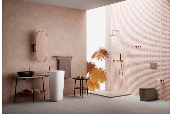 Душевой гарнитур VitrA Origin A4554326 медный цвет медь, штанга 25 см