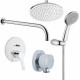 Душевой комплект VitrA Solid S A49264EXP С ВНУТРЕННЕЙ ЧАСТЬЮ хром, шланг 150 см