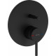 Душевой комплект VitrA Origin A4926636EXP С ВНУТРЕННЕЙ ЧАСТЬЮ, матовый черный, шланг 150 см, 1 режим