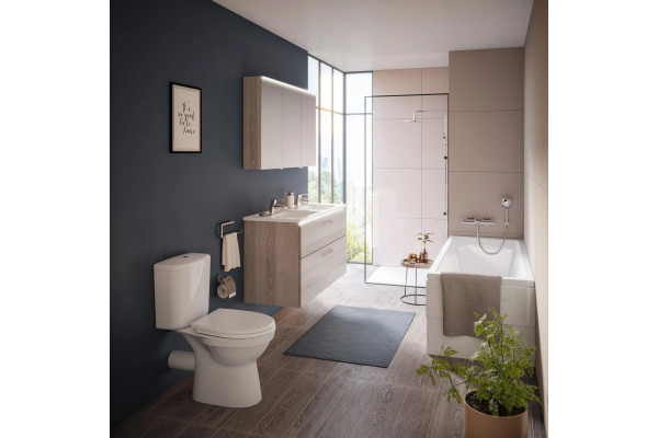 Унитаз-компакт VitrA Norm 9844B099-7205 белый, овальный, 35.5x65 см