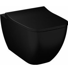 Унитаз подвесной VitrA Shift 7742B083-0075 черный, прямоугольный, 36x54 см