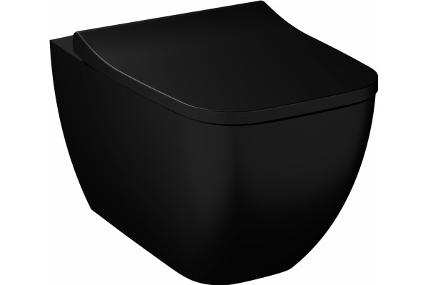 Унитаз подвесной VitrA Shift 7742B083-0075 черный, прямоугольный, 36x54 см