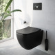 Унитаз подвесной VitrA Shift 7742B083-0075 черный, прямоугольный, 36x54 см