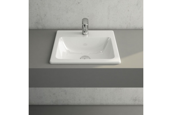 Раковина VitrA S20 5465B003 цвет белый, на столешницу, прямоугольная