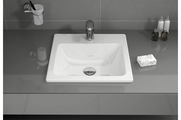 Рукомойник VitrA S20 5463B003 цвет белый, на столешницу, квадратная