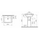 Раковина VitrA Form 300 9602B003 цвет белый, прямоугольная, с переливом