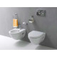 Унитаз подвесной VitrA Form 500 с функцией биде, белый, овальный, 35.5x54.5 см