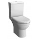 Унитаз-компакт VitrA S50 с микролифтом безободковый, белый, овальный, 39x65.5 см