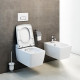 Унитаз подвесной VitrA Metropole с емкостью для чистящей жидкости, белый, овальный, 56x36 см