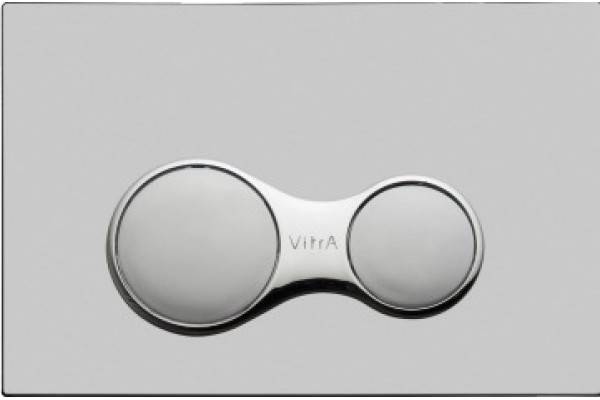 Кнопка смыва VitrA Sirius 740-0485 матовый хром механическая,  в современном стиле