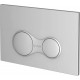 Кнопка смыва VitrA Sirius 740-0485 матовый хром механическая,  в современном стиле