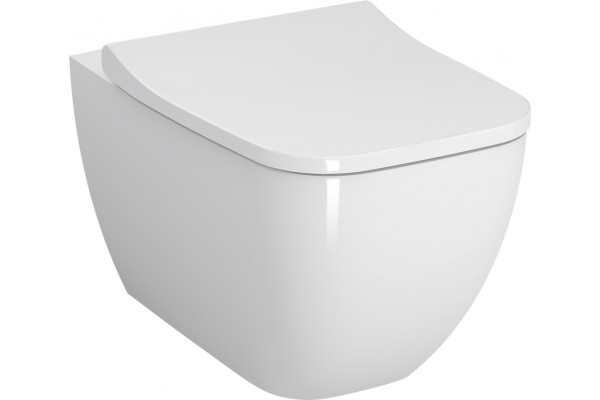 Комплект Унитаз подвесной VitrA Shift 7742B003-0075 + Крышка-сиденье VitrA Shift 191-003-009 с микролифтом + Система инсталляции для унита, цвет белый,  в современном стиле