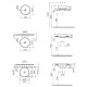 Рукомойник VitrA Water Jewels 4334B003 цвет белый, на столешницу, круглая