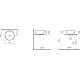 Рукомойник VitrA Options 4324B083-0012 43 см, черный, круглая, на столешницу