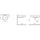 Рукомойник VitrA Options 4324B003-0012 43 см круглая, цвет белый