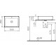 Раковина VitrA Nuo 7436B003-0012 50 см прямоугольная, цвет белый, на столешницу