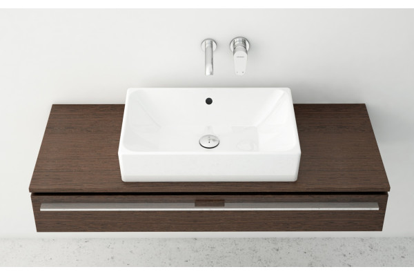 Раковина VitrA Nuo 7436B003-0012 50 см прямоугольная, цвет белый, на столешницу