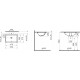 Раковина VitrA S20 7475B003-0618 55 см прямоугольная, цвет белый