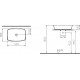 Раковина VitrA Shift 7075B003-0016 55 см прямоугольная, цвет белый