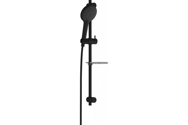Душевой гарнитур VitrA Bliss 3F A4574336EXP черный матовый штанга 68 см, шланг пластиковый 150 см