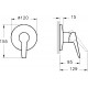 Гигиенический душ VitrA A49271EXP со смесителем, С ВНУТРЕННЕЙ ЧАСТЬЮ, хром